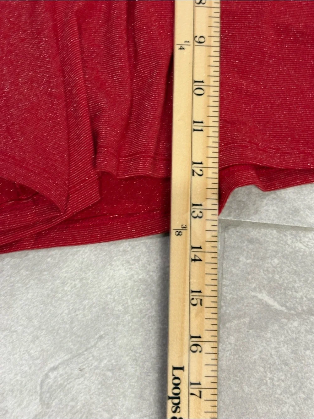 Colsie Red Sparkle 3-Piece Pajama Lounge Set Size XS